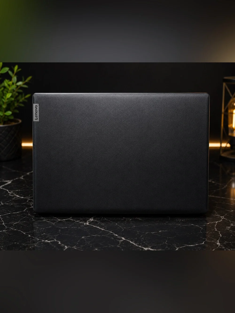 Lenovo Black Compact Laptop with Built-in Webcam